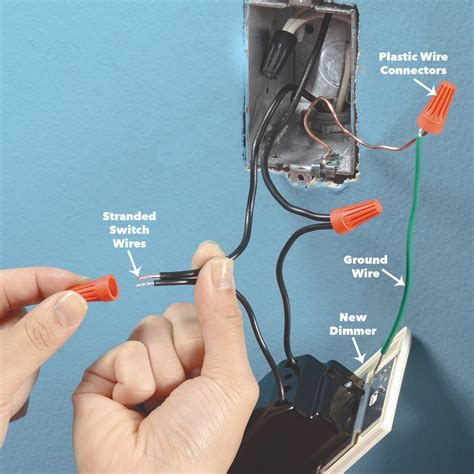 replacing light switch with dimmer in metal box ground|dimmer metal box ground wire.